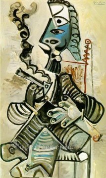 Pablo Picasso Painting - El hombre de la pipa 1968 Pablo Picasso